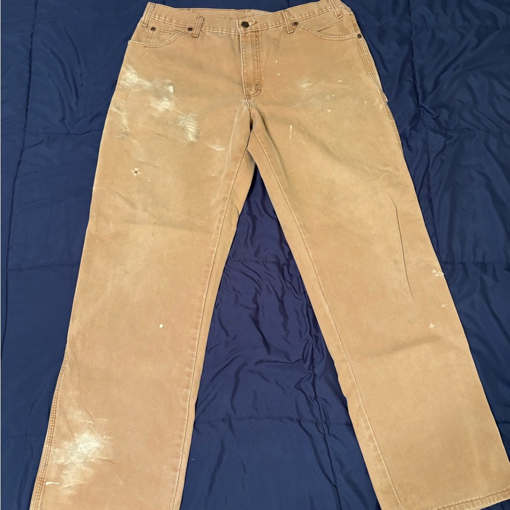 Dickies Men's Brown Relaxed Jeans